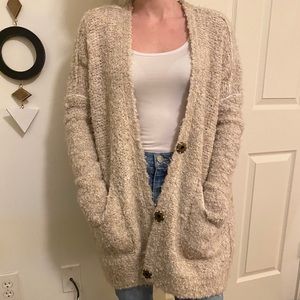 Free people fuzzy cardigan